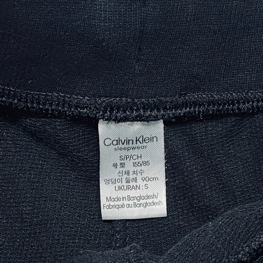 Calvin Klein Fleece Shorts Adult Small Black + CK Logo Cut Off Lounge Sleep Wear